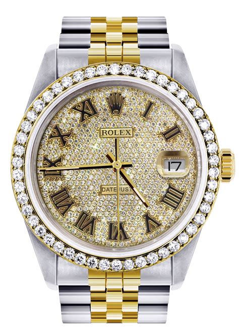 gold and diamond rolex watch